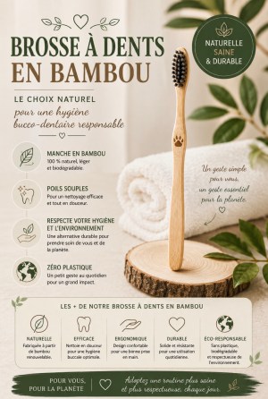 Brosse à dents en bambou